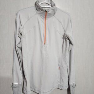 lululemon athletica Gray Leather Jacket